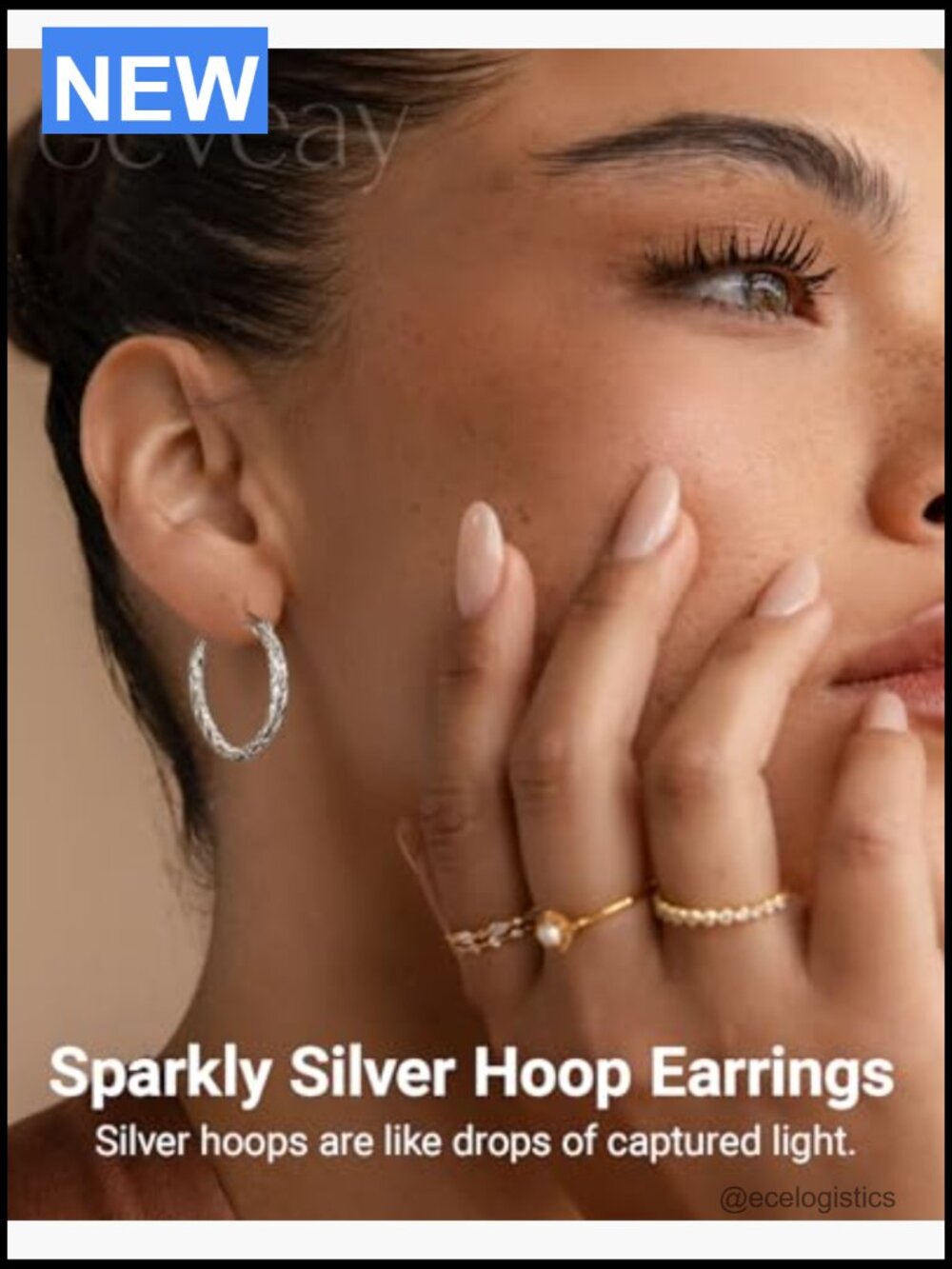 925 Sterling Silver Twist Hoop Earrings Lightweight 30-50mm Hypoallergenic - Picture 3 of 7